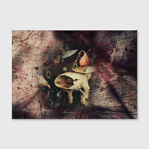 Картина прямоугольная Иероним Босх Сад земных наслаждений Фрагмент Hiero / 3D-принт – фото 2