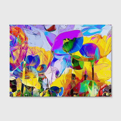 Картина прямоугольная Цветы Буйство красок Flowers Riot of colors / 3D-принт – фото 2
