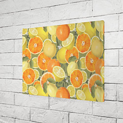 Холст прямоугольный Апельсины и Лимоны, цвет: 3D-принт — фото 2