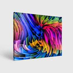 Картина прямоугольная Абстрактная неоновая композиция Abstract neon comp