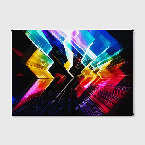 Картина прямоугольная Неоновая молния Абстракция Neon Lightning Abstract / 3D-принт – фото 2