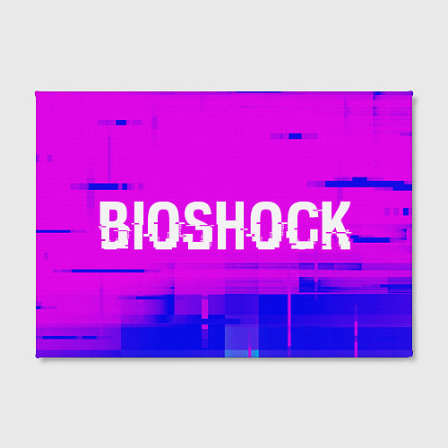 Картина прямоугольная BioShock Glitch Text Effect / 3D-принт – фото 2