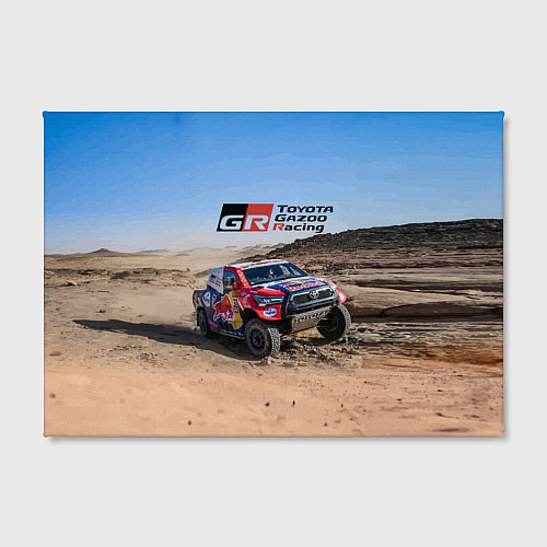Картина прямоугольная Toyota Gazoo Racing Rally Desert Competition Ралли / 3D-принт – фото 2