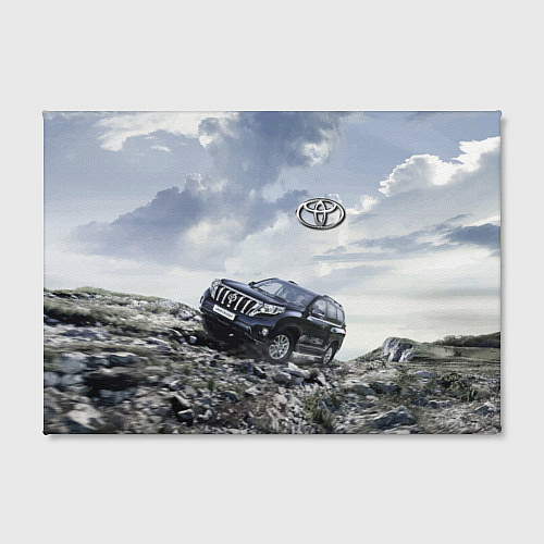 Картина прямоугольная Toyota Land Cruiser Prado на скальных камнях Mount / 3D-принт – фото 2