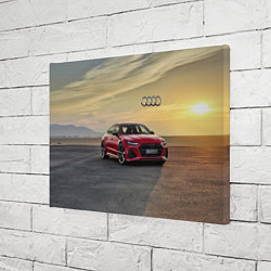 Холст прямоугольный Audi RS 7 на закате солнца Audi RS 7 at sunset, цвет: 3D-принт — фото 2
