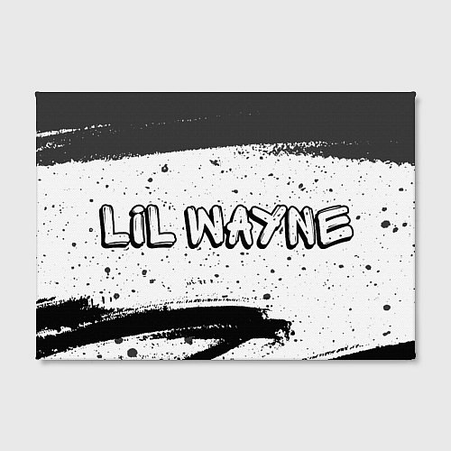 Картина прямоугольная Рэпер Lil Wayne в стиле граффити / 3D-принт – фото 2