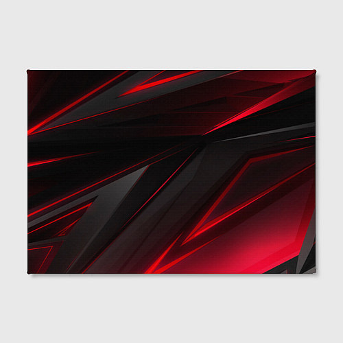 Картина прямоугольная Красно-черный фон / 3D-принт – фото 2