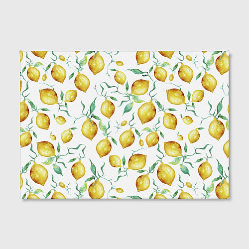 Картина прямоугольная Лимоны Нарисованные Акварелью / 3D-принт – фото 2