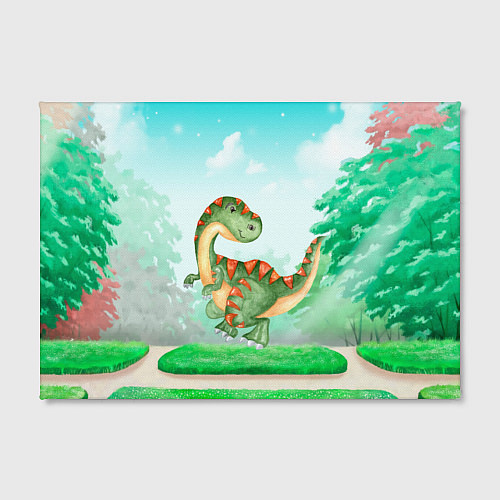 Картина прямоугольная Маленький Динозаврик / 3D-принт – фото 2