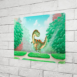 Холст прямоугольный Маленький Динозаврик, цвет: 3D-принт — фото 2