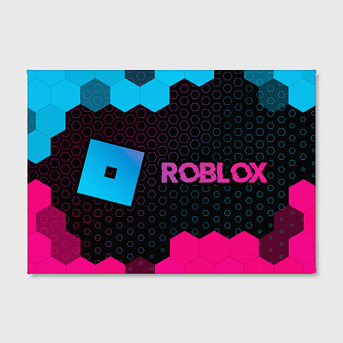 Картина прямоугольная Roblox Neon Gradient / 3D-принт – фото 2