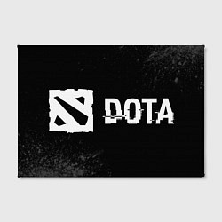 Холст прямоугольный Dota Glitch на темном фоне, цвет: 3D-принт — фото 2