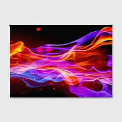 Холст прямоугольный Abstract colorful waves, цвет: 3D-принт — фото 2