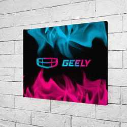 Холст прямоугольный Geely Neon Gradient, цвет: 3D-принт — фото 2