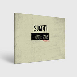 Холст прямоугольный Sum 41 - The Acoustics Full Album, цвет: 3D-принт