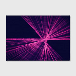 Холст прямоугольный Неоновое множество лучей - Розовый, цвет: 3D-принт — фото 2