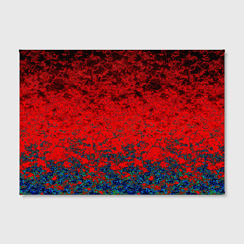 Картина прямоугольная Абстрактный узор мраморный красно-синий / 3D-принт – фото 2
