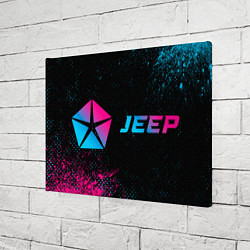 Холст прямоугольный Jeep Neon Gradient, цвет: 3D-принт — фото 2