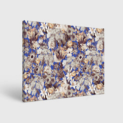 Холст прямоугольный Цветы Синего Сада, цвет: 3D-принт