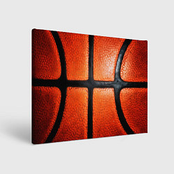 Холст прямоугольный Баскетбольный мяч текстура, цвет: 3D-принт