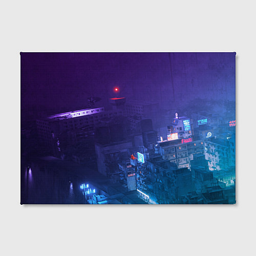 Картина прямоугольная Stray город неон / 3D-принт – фото 2