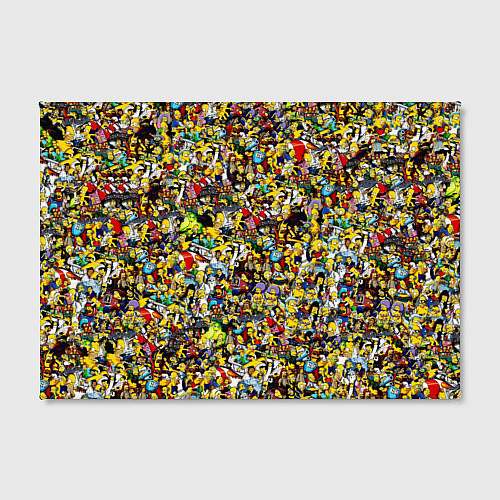 Картина прямоугольная Симпсоны все Герои / 3D-принт – фото 2