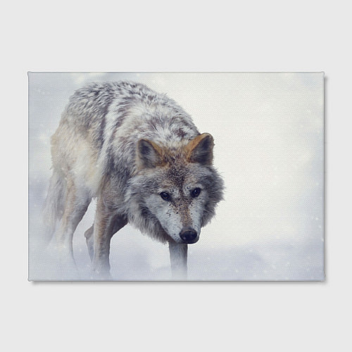 Картина прямоугольная Волк зимой / 3D-принт – фото 2