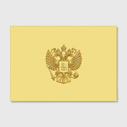 Картина прямоугольная Герб России - золото / 3D-принт – фото 2