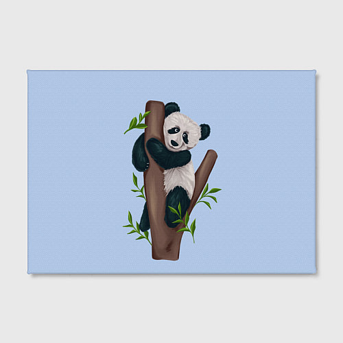 Картина прямоугольная Забавная панда на дереве / 3D-принт – фото 2