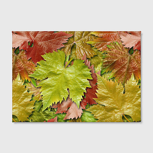 Картина прямоугольная Осенние листья клёна - паттерн / 3D-принт – фото 2