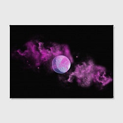 Холст прямоугольный Космическая Луна в дыму, цвет: 3D-принт — фото 2