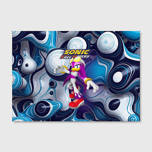 Картина прямоугольная Sonic - ласточка Вейв - Free riders - pattern / 3D-принт – фото 2