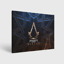 Холст прямоугольный Assassins creed mirage logo, цвет: 3D-принт