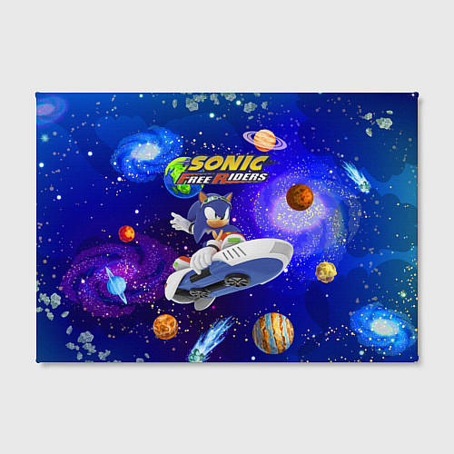 Картина прямоугольная Sonic Free Riders - Hedgehog - Racer / 3D-принт – фото 2
