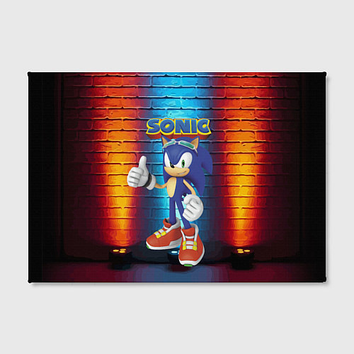 Картина прямоугольная Sonic - Hedgehog - Video game - жест / 3D-принт – фото 2