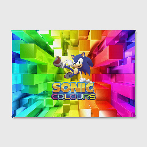 Картина прямоугольная Sonic Colours - Hedgehog - Video game / 3D-принт – фото 2