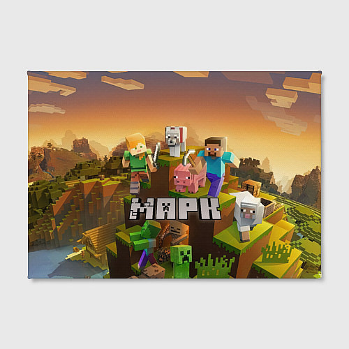 Картина прямоугольная Марк Minecraft / 3D-принт – фото 2