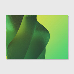 Холст прямоугольный Зелёные абстрактные волны, цвет: 3D-принт — фото 2