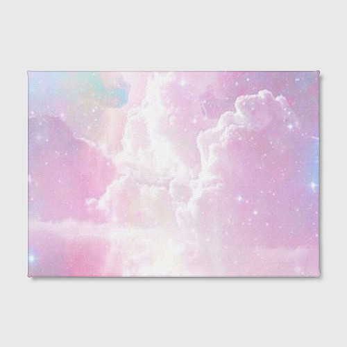 Картина прямоугольная Розовые облака на голубом небе / 3D-принт – фото 2