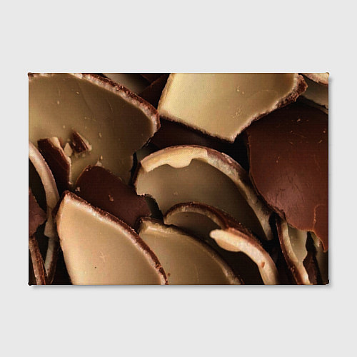 Картина прямоугольная Кусочки шоколадных яйиц / 3D-принт – фото 2