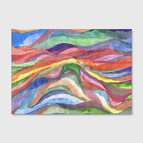 Картина прямоугольная Красочные волны акварель / 3D-принт – фото 2