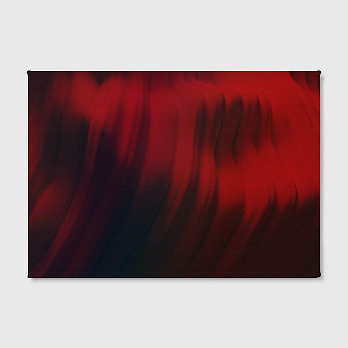 Картина прямоугольная Красные абстрактные волны во тьме / 3D-принт – фото 2