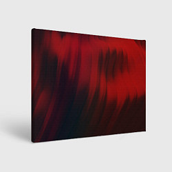 Картина прямоугольная Красные абстрактные волны во тьме