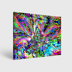 Холст прямоугольный Acid pixels, цвет: 3D-принт