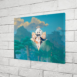 Холст прямоугольный Паймон в примогеме, цвет: 3D-принт — фото 2