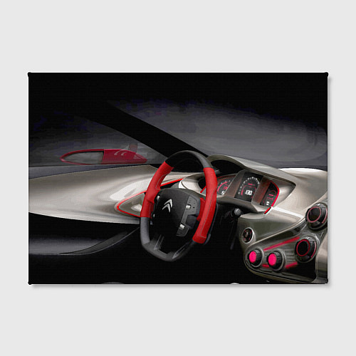 Картина прямоугольная Ситроен - салон - Steering wheel / 3D-принт – фото 2