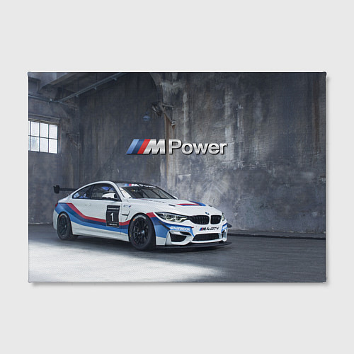 Картина прямоугольная BMW M4 GT4 - racing team - motorsport / 3D-принт – фото 2
