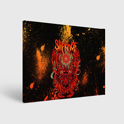 Холст прямоугольный Slipknot - red monster, цвет: 3D-принт