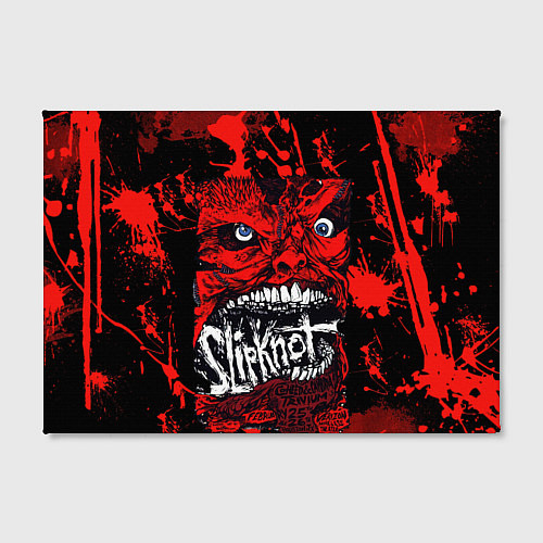 Картина прямоугольная Slipknot red blood / 3D-принт – фото 2