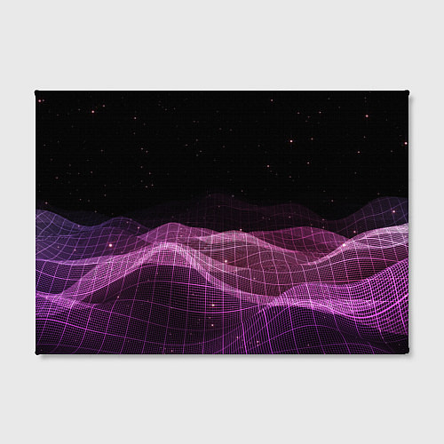 Картина прямоугольная Retro wave night / 3D-принт – фото 2